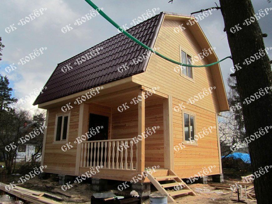 Дом из бруса 6x6 в Дубне
