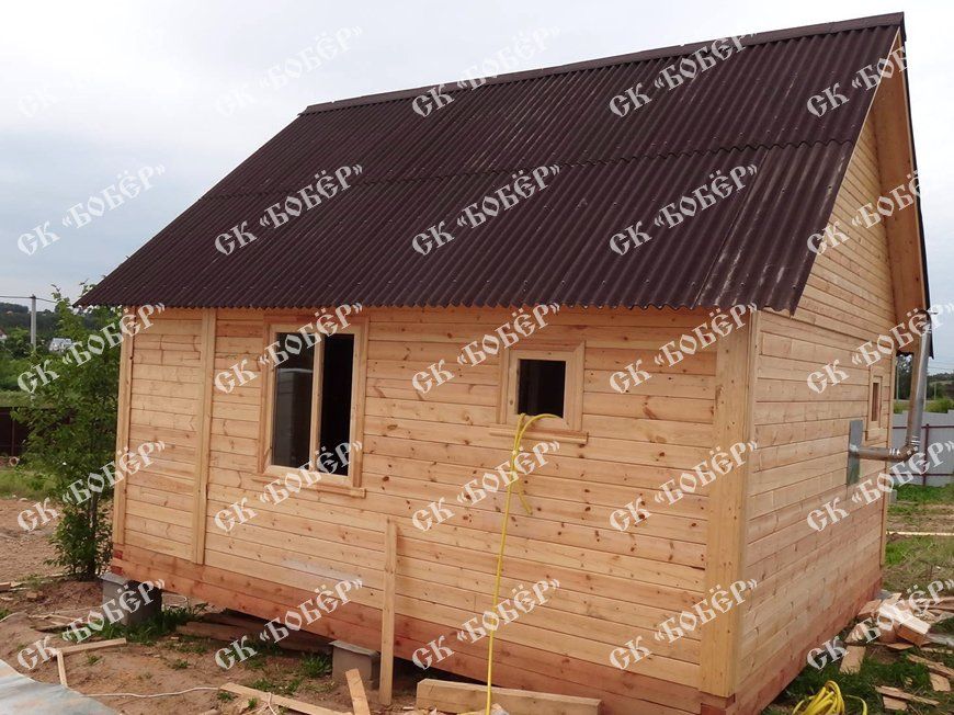 Баня из бруса 6x5 в Мытищах 