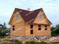Сруб дома из бруса 8x6 в Светогорске
