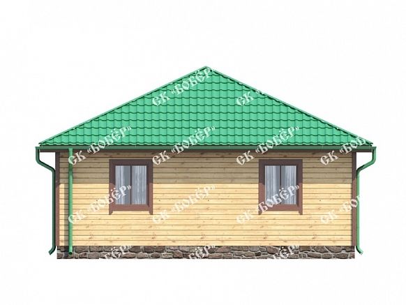 Дом из бруса 8х8. фото