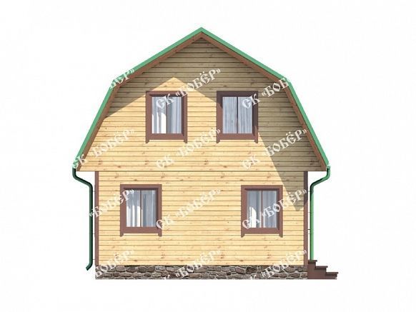 Дачный дом из бруса 6х6. фото
