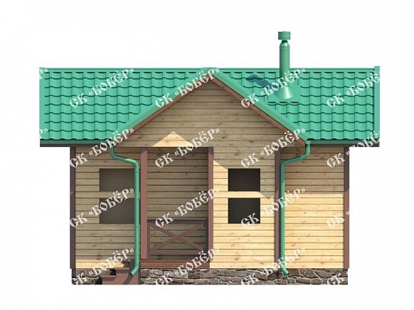 Сруб бани из бруса 6х5.5. фото