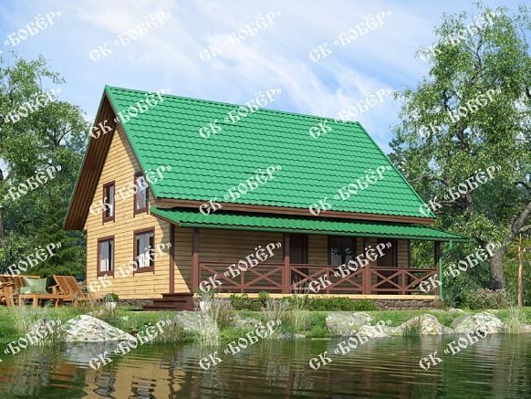 Коттедж из бруса 9х9