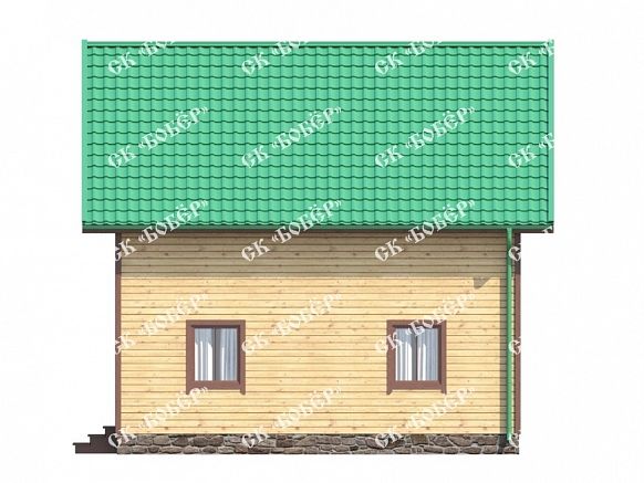 Дом из бруса 8х8. фото
